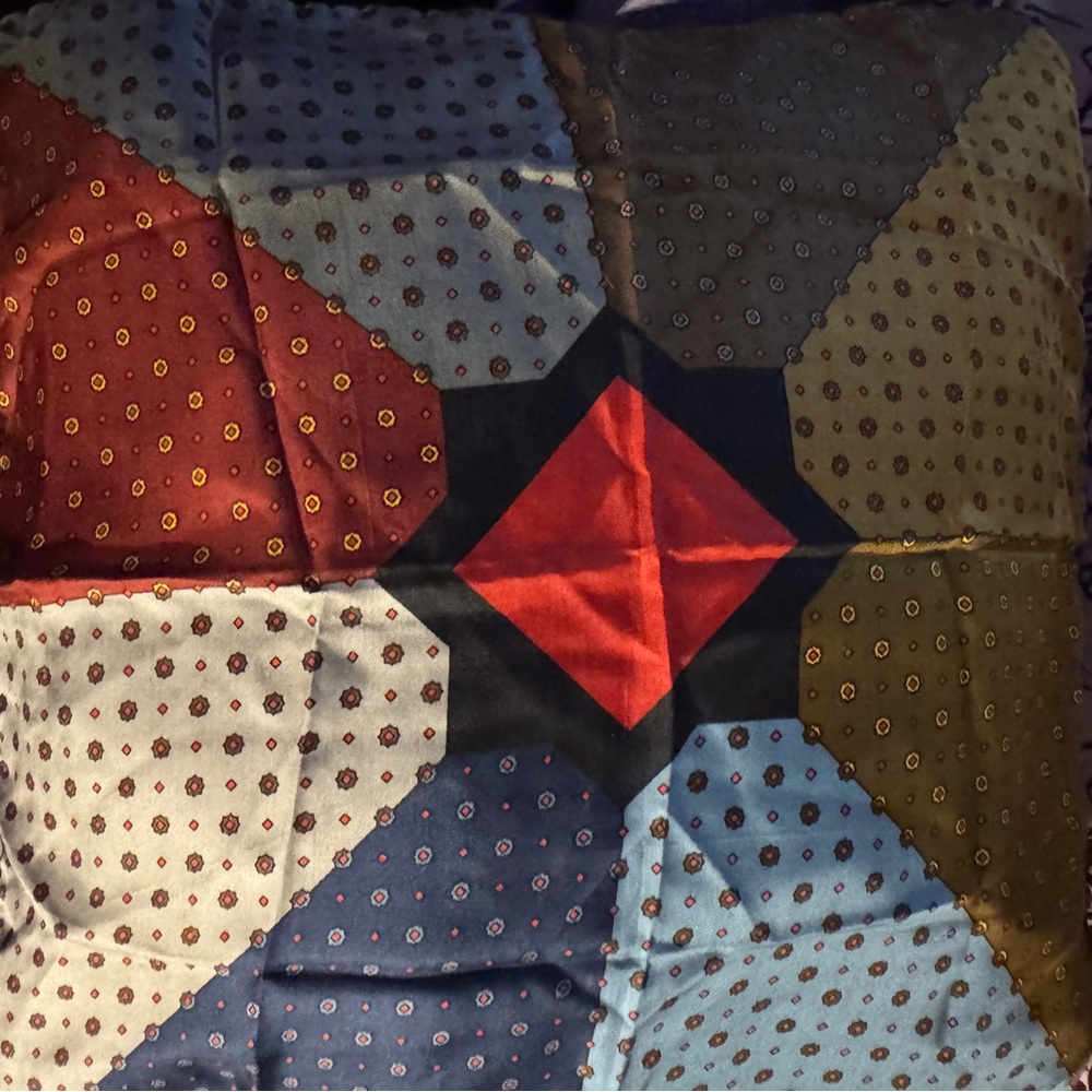 Men’s Multicolored Patchwork Pocket Square Scarf RN 55086